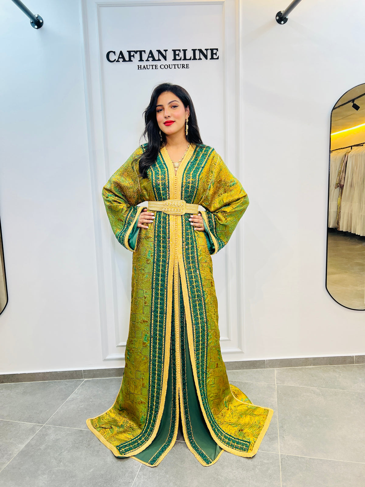 golden silk takshita - caftan eline