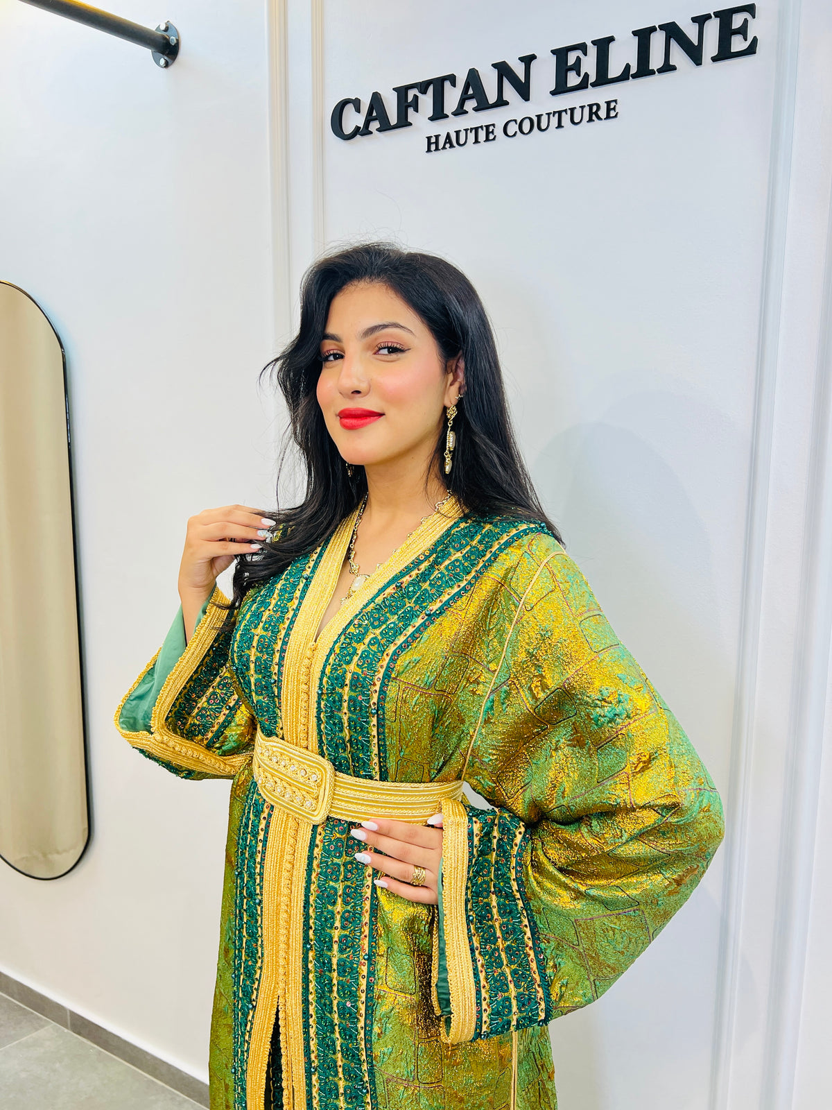 golden silk takshita - caftan eline